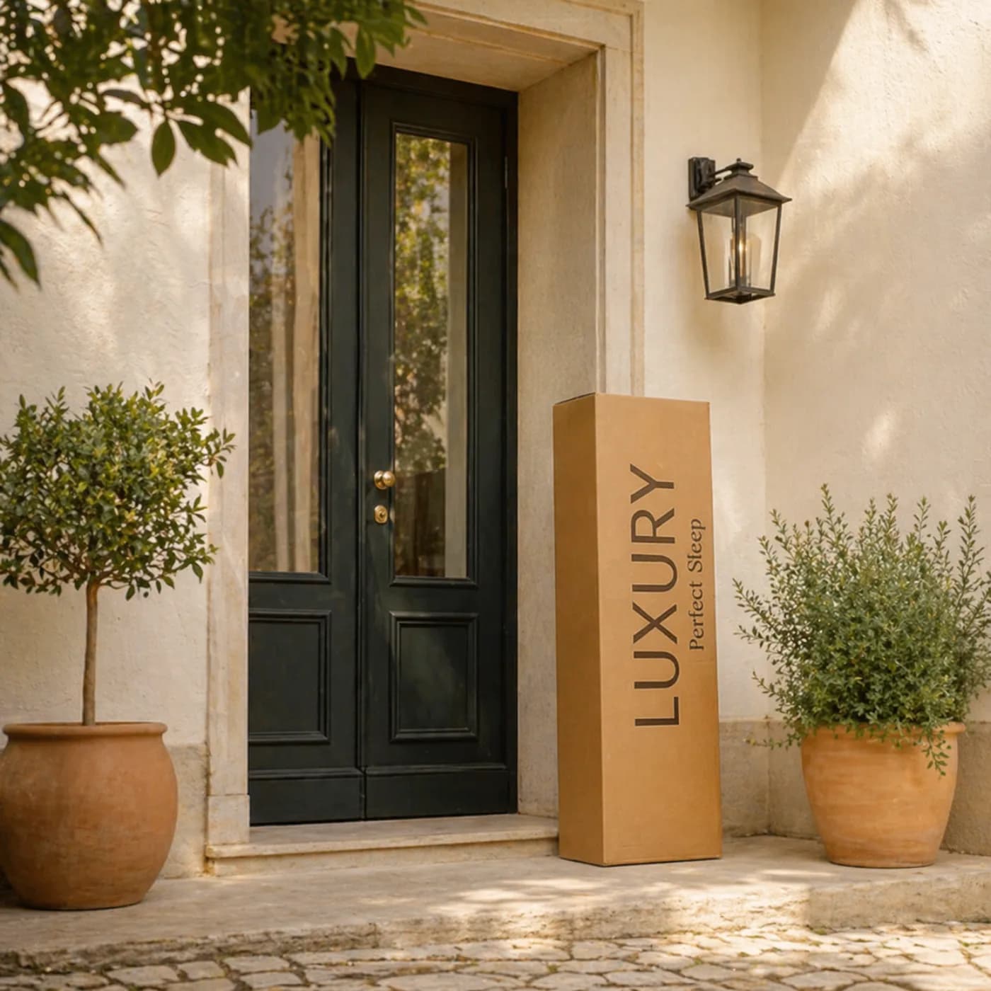 Entrega do colchão Luxury à porta de casa